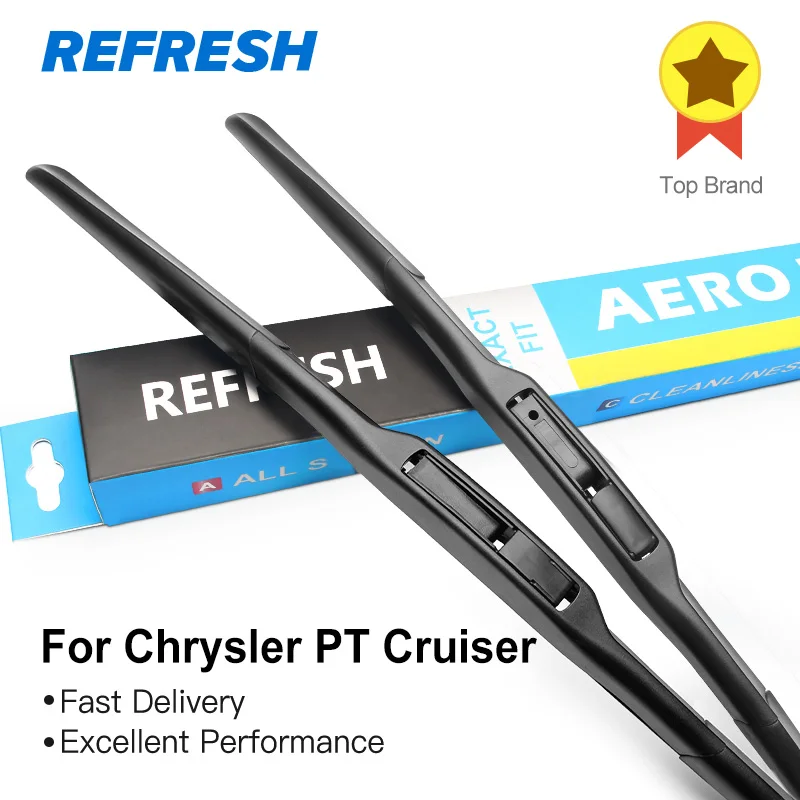 REFRESH Hybrid Wiper Blades for Chrysler PT Cruiser Hook Arms 2000 2001