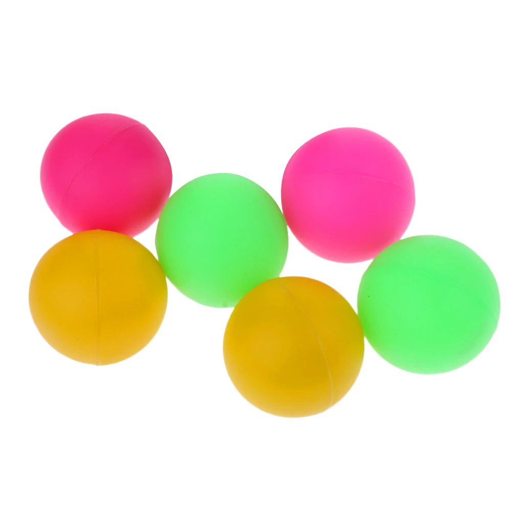 6pcs Mixed Color Cat Balls Plastic Beach Tennis Balls Beer Ping Pong Colorful Practice Replacement Table Tennis Ball