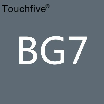 TOUCHFIVE опционально цвет соответствия искусство маркеры Кисть ручка эскиз на спиртовой основе маркеры двойная головка манга ручки для рисования товары для рукоделия - Цвет: BG7