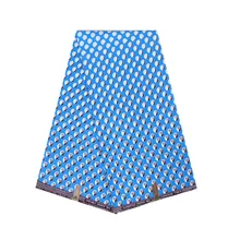 Хлопок Африканский батик ткань для женщин платье костюм Анкара голландский воск ткань синий с принтом в нигерийском стиле ткань из восковой ткани