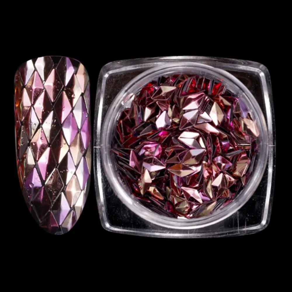 

Beautiful Sequins Nail Art Glitter Mini Paillette Elegant Diamond Shape Nail Art Glitter Tips Manicure Decorations