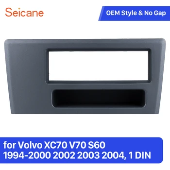

Siecane One Din Car Refitting Panel Bezel Kit for 1994-2000 2002 2003 2004 Volvo XC70 V70 S60 Fascia Frame