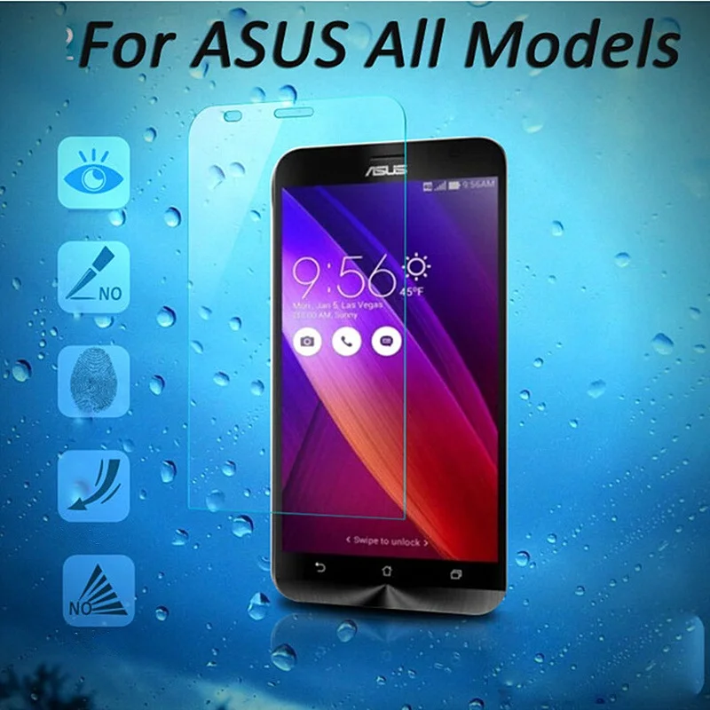 

Tempered Glass Screen Protector For ASUS 2 Laser ZE500KL ZE550KL Zenfone 4 5 C Selfie ZOOM MAX GO Protective Glass Front Film