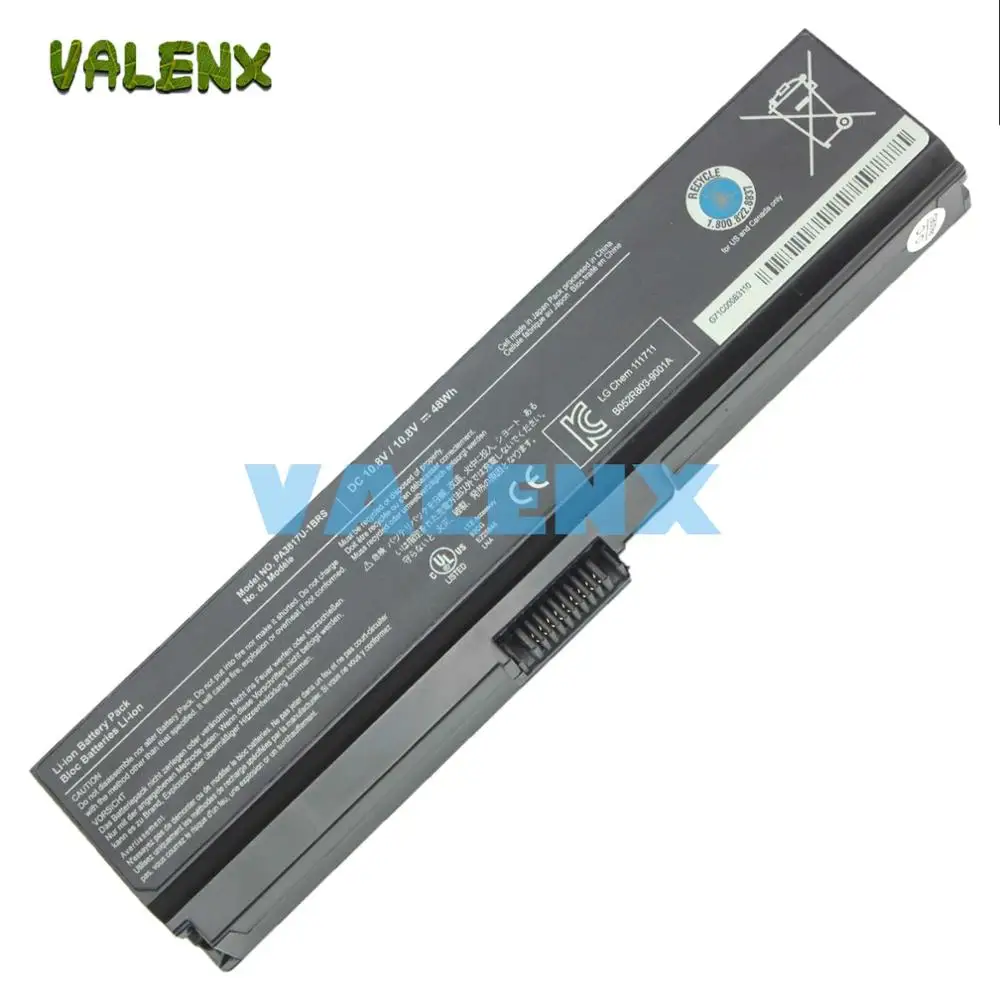 

Laptop Battery for Toshiba Satellite A660 C640 C650 C655 C660 L510 L630 L640 L650 U400 PA3817U-1BRS PA3816U-1BAS