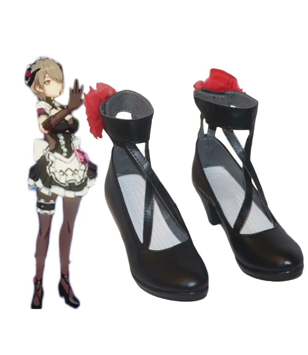 

Honkai Impact 3 Rita Cosplay Shoes Black Sandals High Heel Shoes Custom Made Unisex Any Size