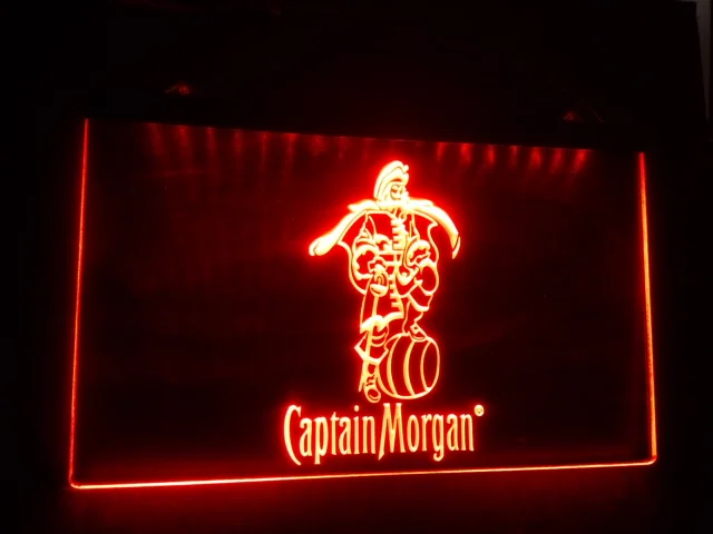 

B-17 Captain Morgan Spiced Rum Beer Bar Pub Club 3d Signs Led Neon Light Sign Home Decor Crafts