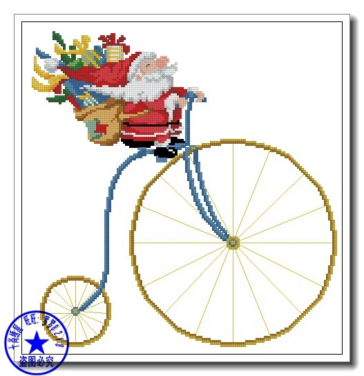 Высококачественный милый смешной Набор для вышивки крестиком Рождественский