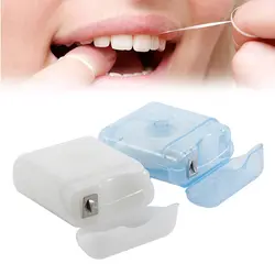 Y & W & F 5 шт. 50 м полиэстер Уход за полостью рта зуб чистой зубная нить Essential с случае гигиена полости рта зубочисткой нить