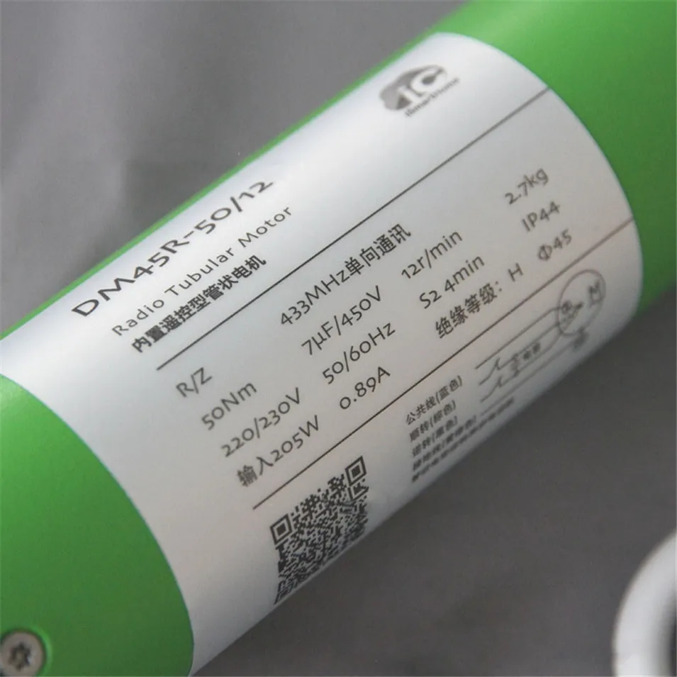High Quality Original Dooya Tubular Motor DM45R/DM45S Motor for all kinds rolling blinds,220v 50HZ,RF433MHZ Motor/4-Wire motor