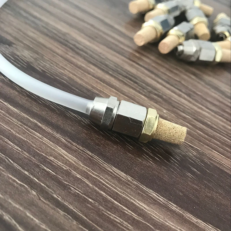 

10 pcs of new arrival aquarium copper bubble stone metal bubble stone mini oxygen air pump part suitable for 4-5mm air tube