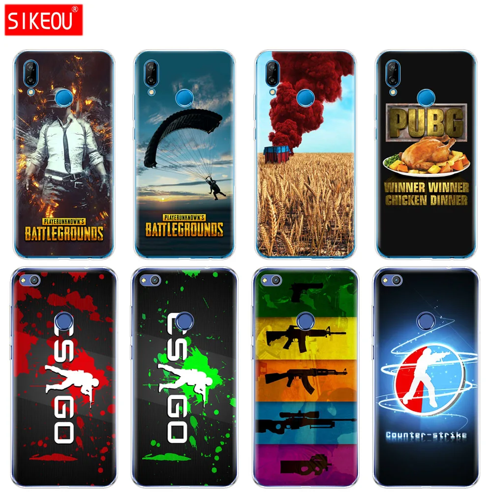 

Silicone Cover Phone Case For Huawei P20 P7 P8 P9 P10 Lite Plus Pro 2017 P Smart Counter Strike CS GO PUBG