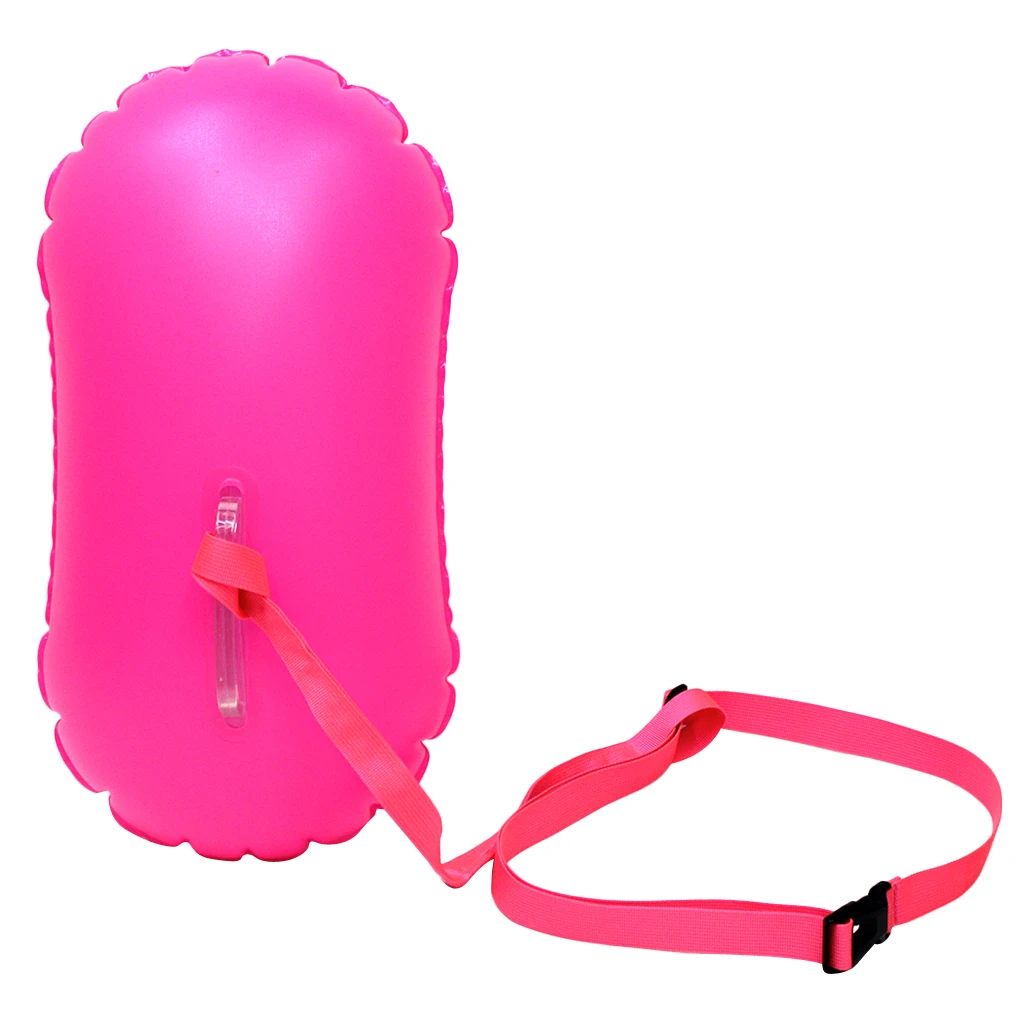 Высокая видимость надувной сухой мешок открытый воды надувные изделия для плавания буксировочный мешок розовый красный