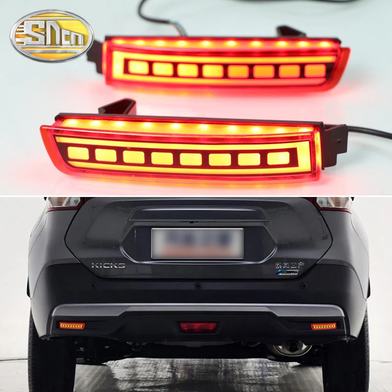 

SNCN 2PCS Multi-function LED Reflector Lamp Rear Fog Lamp Rear Bumper Light Brake Light For Nissan Terra 2018 2019