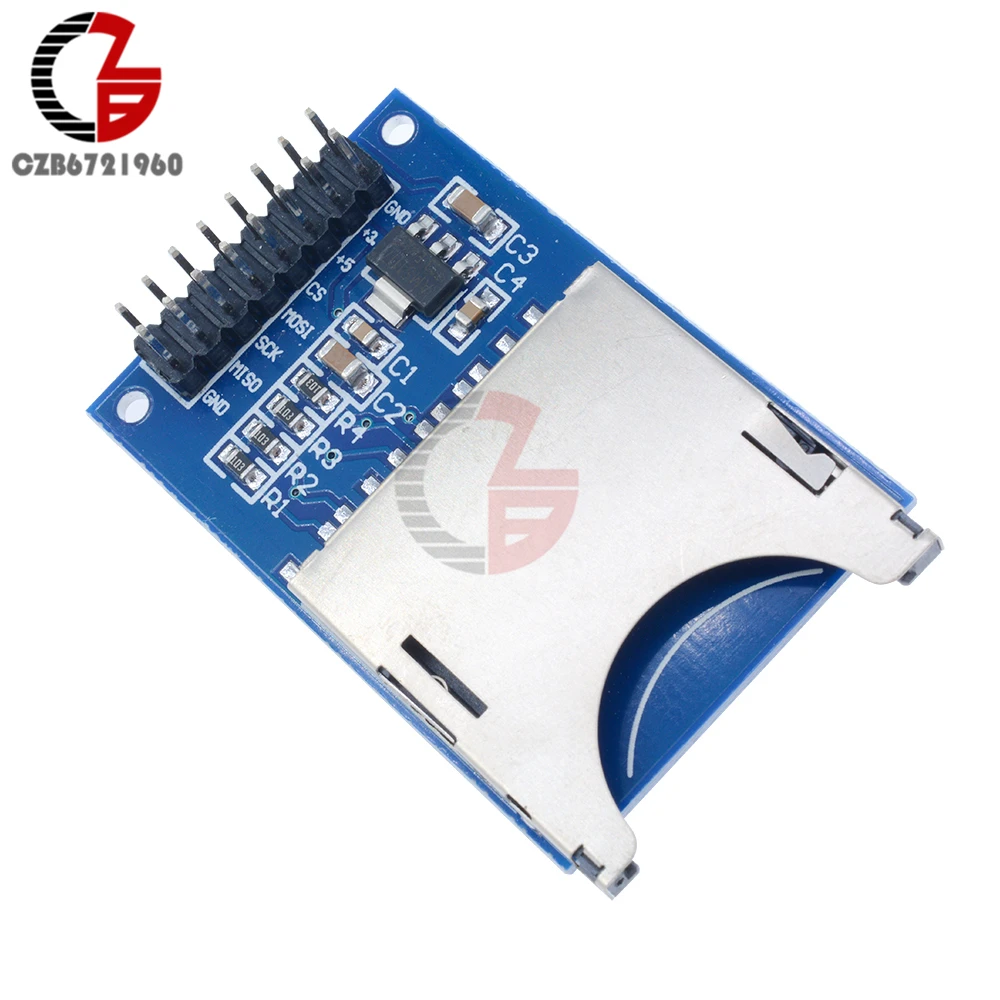 Micro SD плата для хранения Mciro TF карта защитный модуль памяти SPI Arduino|Детали и