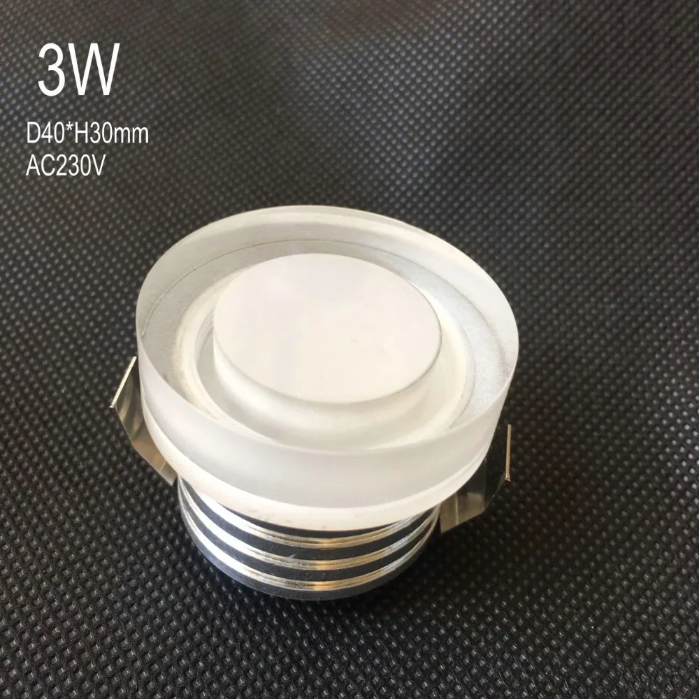 

20pcs/lot new design 3w New Arrival spot Bright Recessed 95-275V Led Downlight Spot Light Decoration Ceiling Lamp Ac 110v 220v