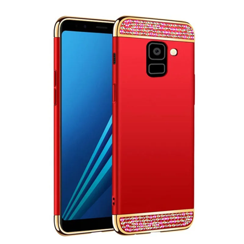 Для Samsung Galaxy J4 J6 2018 чехол 3 в 1 позолоченный для J5 J3 J7 Prime 2016 2017 J710 J710F Neo Coque| |