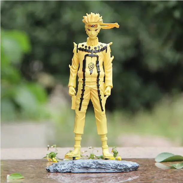 Naruto Anime 10" 25CM Uzumaki Naruto Kyubi Mode Golden ...