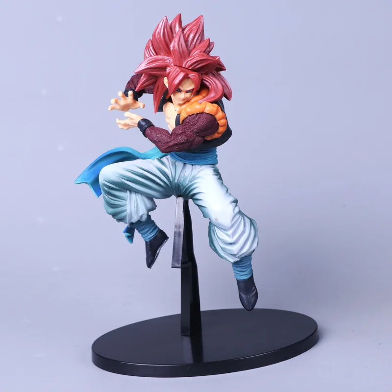 Dragon Ball Z Сон Гоку красные волосы Супер Saiyan 4 шоколадная фигурка ПВХ Модель DBZ 23 см