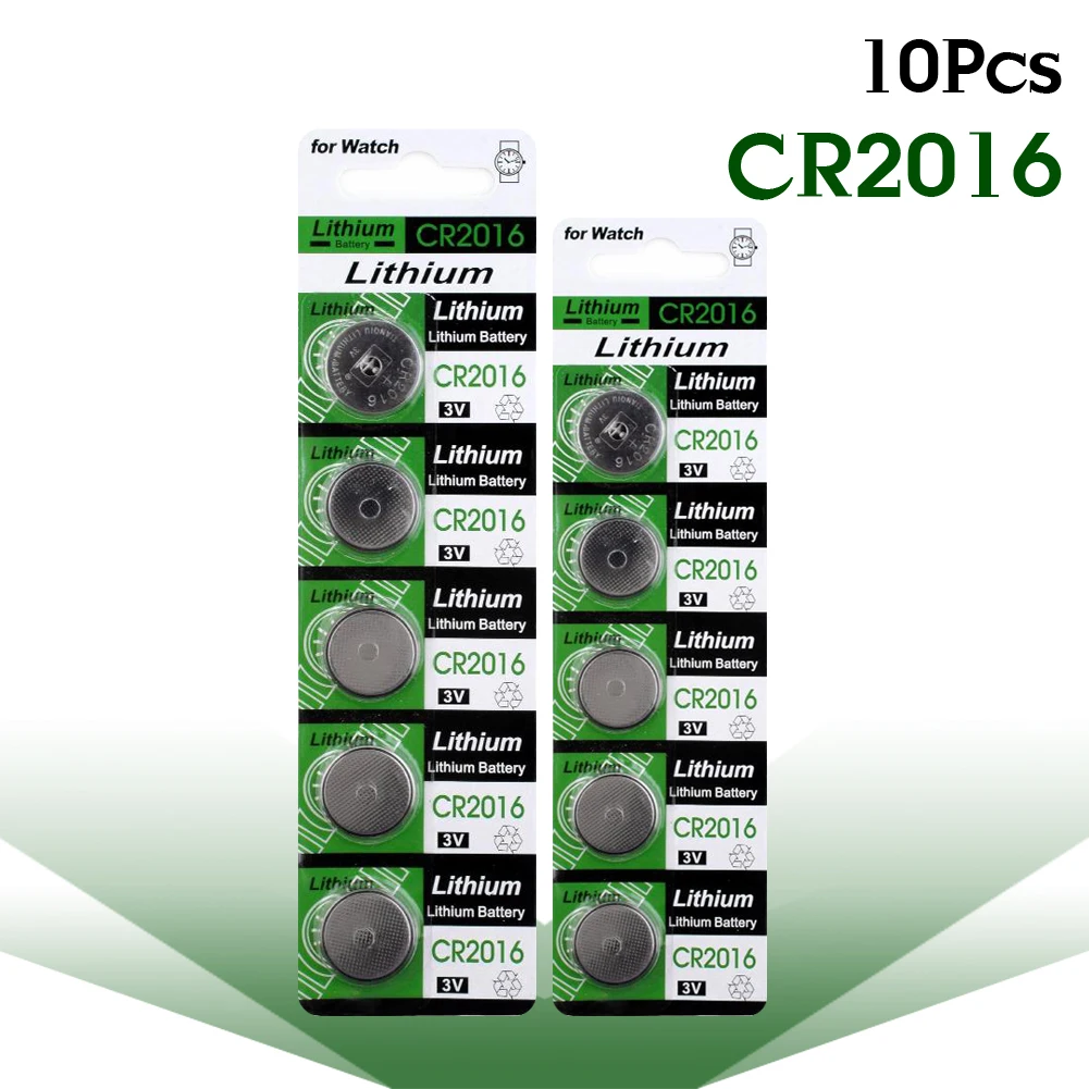 

YCDC 10PCS/lot 3V CR2016 Button cell Battery LM2016 BR2016 DL2016 KCR2016 CR-2016 Coin Battery ,Lithium Battery batteries