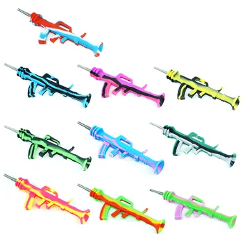 

5pcs AK47 silicone NC kit Tobacco Smoking Pipe Concentrate Oil Silicone Pipes Smoking with Titanium Nai