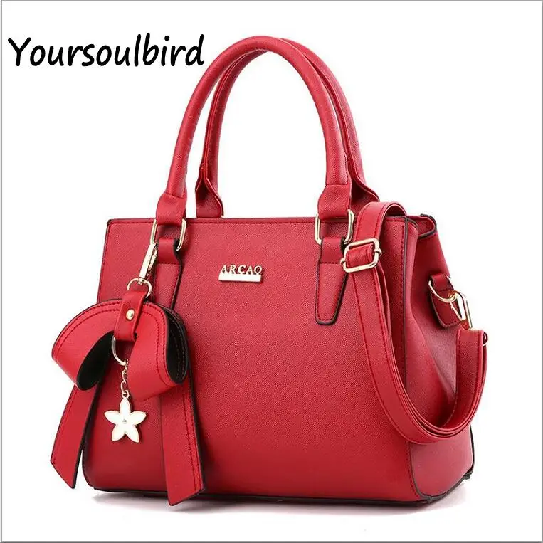 2017 Famous Brand TOP PU Tote Bag Fashion Women Handbags Lady Shoulder