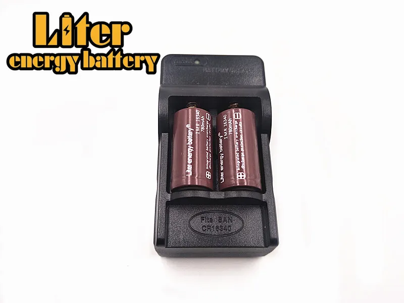 Литровая энергетическая батарея RCR 123 16340 780mAh 3,7 V литий-ионная аккумуляторная батарея+ дорожное зарядное устройство может использоваться для светодиодный фонарик