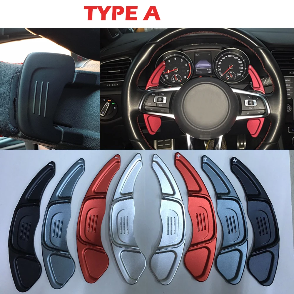 

Aluminium steering wheel DSG paddle shifters for Volkswagen Golf 7.5 MK7.5 2018 Paddle Gearbox Car Accessories