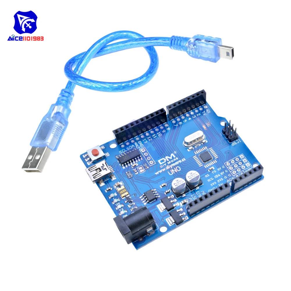 UNO R3 CH340G Mini Micro USB ATmega328P//16AU Remplacer ATmega16U2 Pour Arduino