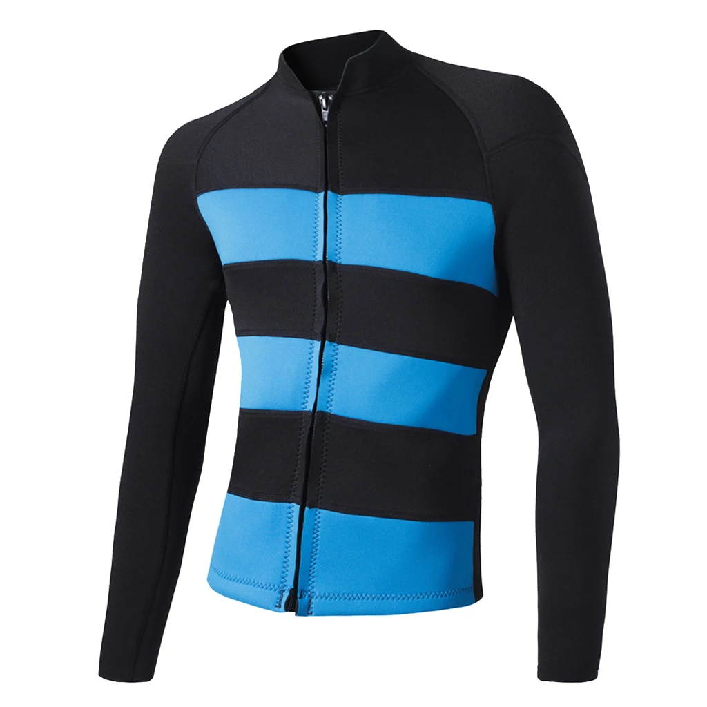 2mm Neoprene Wetsuit Top Women Zipper Zip Up Jacket Kayak Canoe Surf Scuba Diving Suit Swimwear 