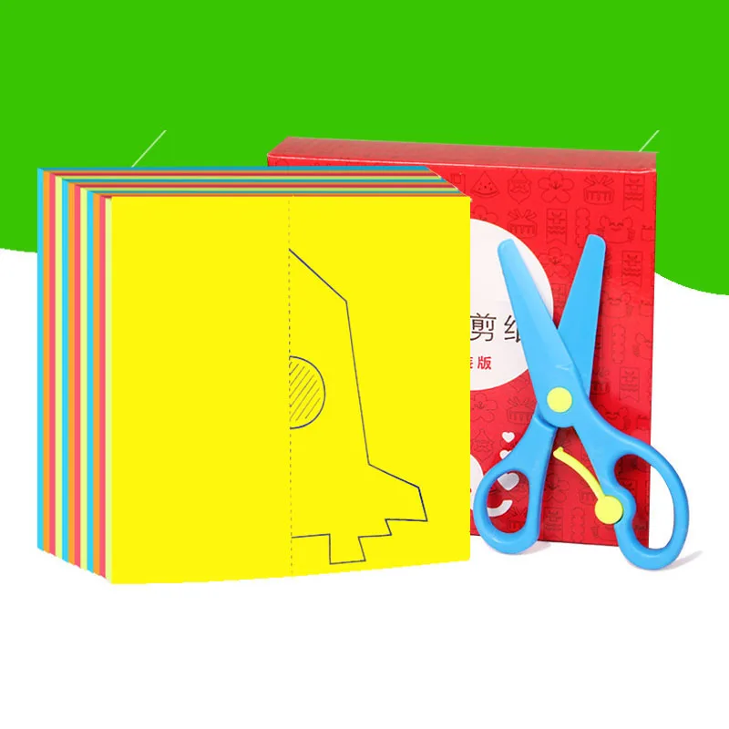 120 шт./компл. дети мультфильм цвет бумага складной и резка игрушечные лошадки для детей Kingergarden книги по искусству Craft DIY Развивающие - Цвет: 120pcs of one set