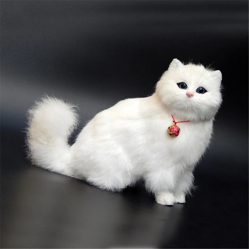 white cat doll