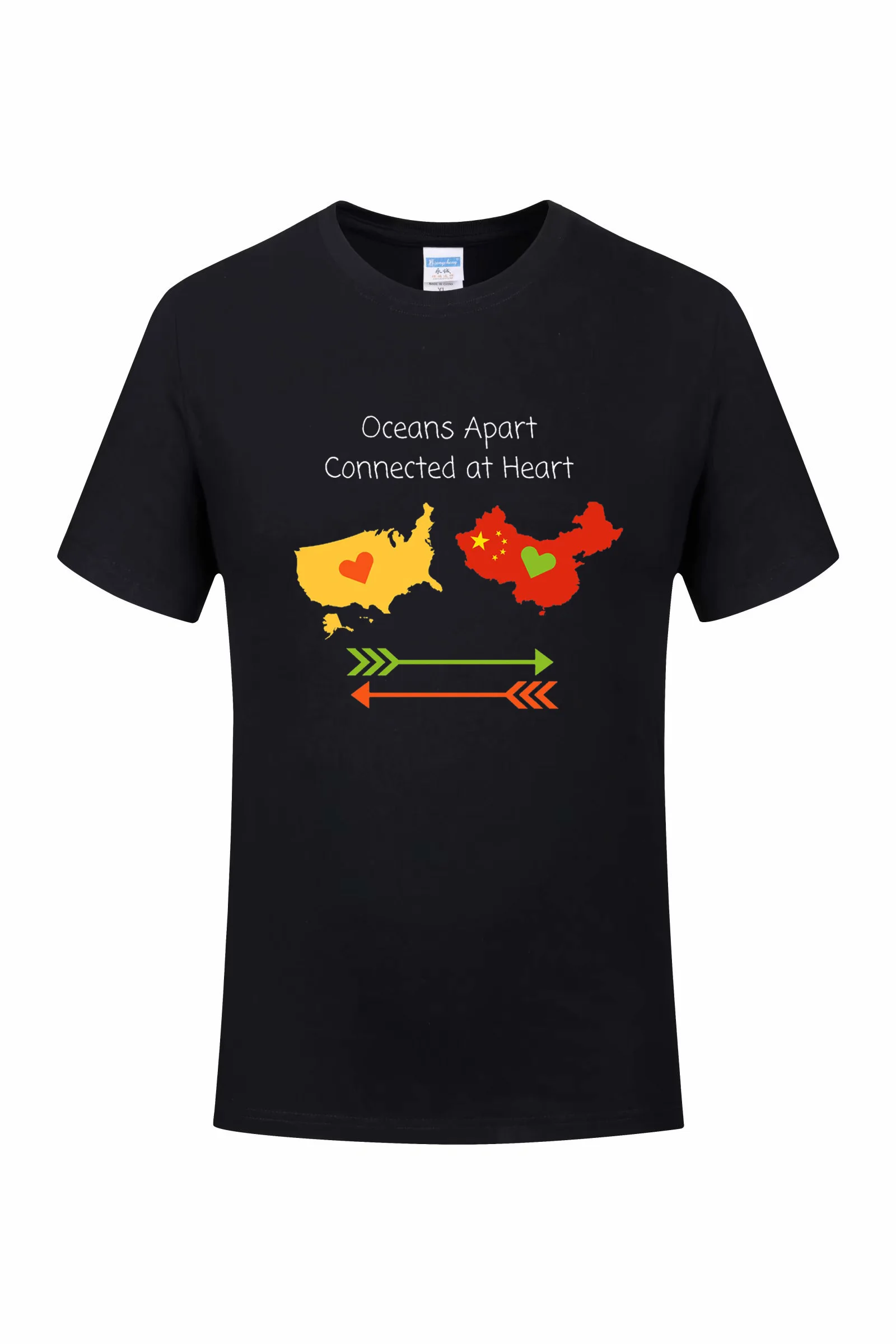 

ESL Teacher Sweatshirt Oceans Apart Connected at Heart In Best Quality