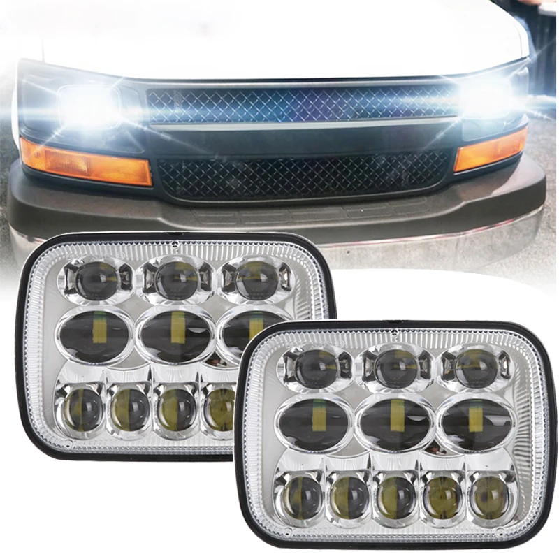 TNOOG DOT EMARK 5x7Inch LED Truck Headlight for Chevrolet Express 3500