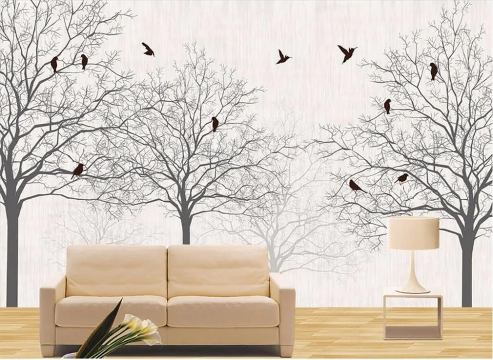 beibehang papel de parede custom wallpaper large 3d jungle bird living room tv backdrop modern simple wallpaper papel de parede papel de parede de paredecustom wallpaper aliexpress