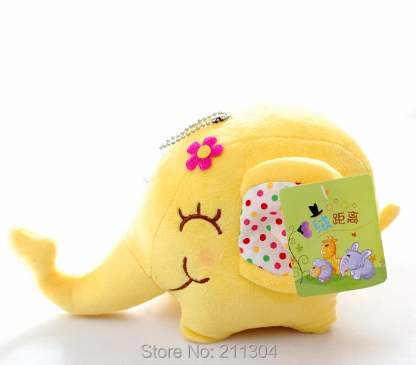 Cute Elephant plush toys 6 colors - Yellow