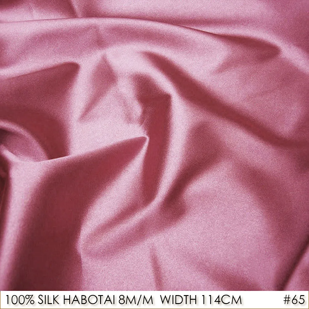 

CISULI 100% SILK HABOTAI 114cm width 8momme Silk Tulle Fabric for Lining of Blouse Women NO.65 Crimson