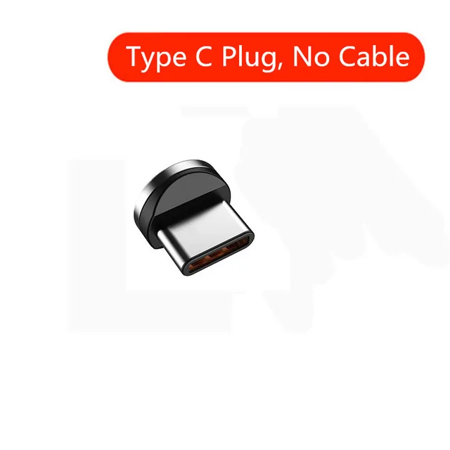 Магнитный type C Быстрый зарядный локтевой кабель 2,1 A 90 градусов Micro USB C кабель к USB шнур магнит для samsung S10 S9 S8 huawei Xiaomi - Цвет: Type C Plug No Cable