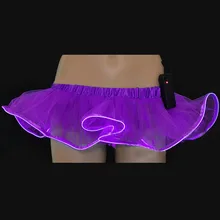 Модный женский светодиодный светильник, короткая юбка-пачка для сцены, Клубная одежда, мини-юбки, одежда TY66