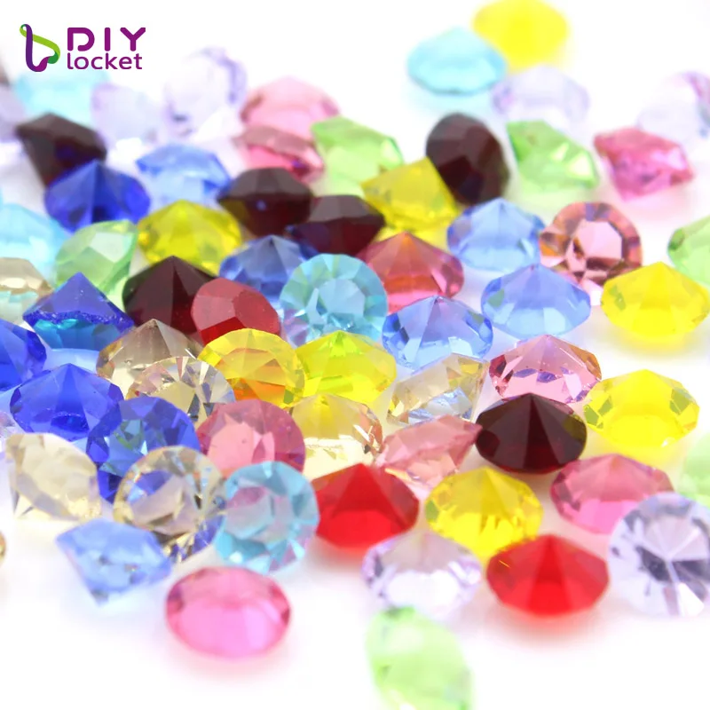 

12PCS Mix Color 5mm Heart Round Star Birthstone Floating Charms Fit Floating Charm Locket LSFC110-112