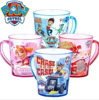 

Hot sale Genuine Paw Patrol 1Pc Kids Tritan cute Cup with Handle chase ryder everest apollo tracker skye spoon Children gift