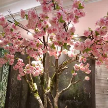 1 шт. 135 см Искусственный цветок вишневый цвет Ветка сакуры Восточный сладкий редкий цветок для украшения дома и сада искусственное растение
