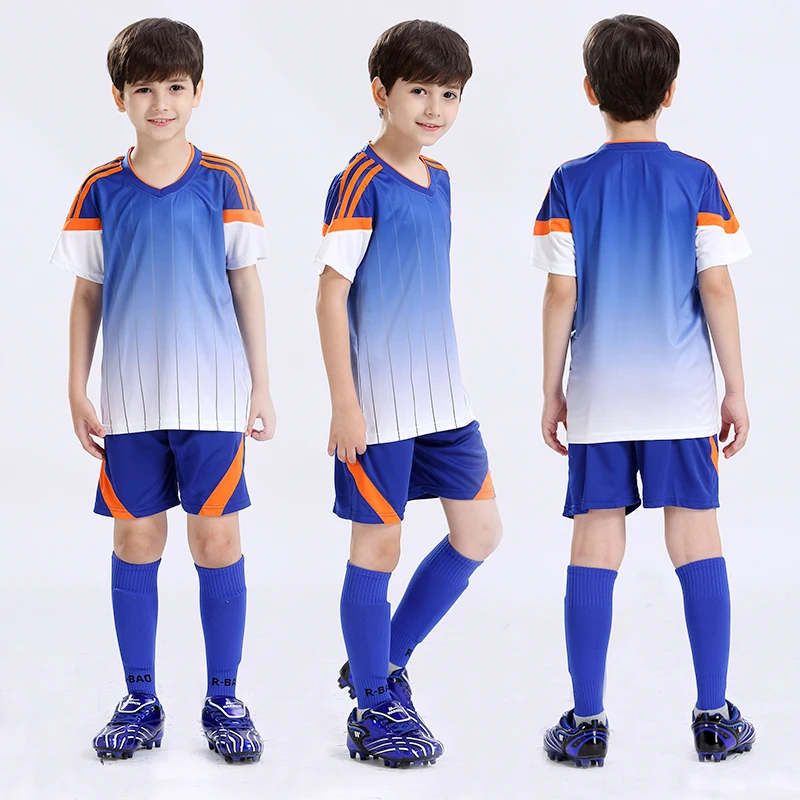 

Soccer suit children's suit boys' and girls' custom jerseys suit breathable two-piece training suit