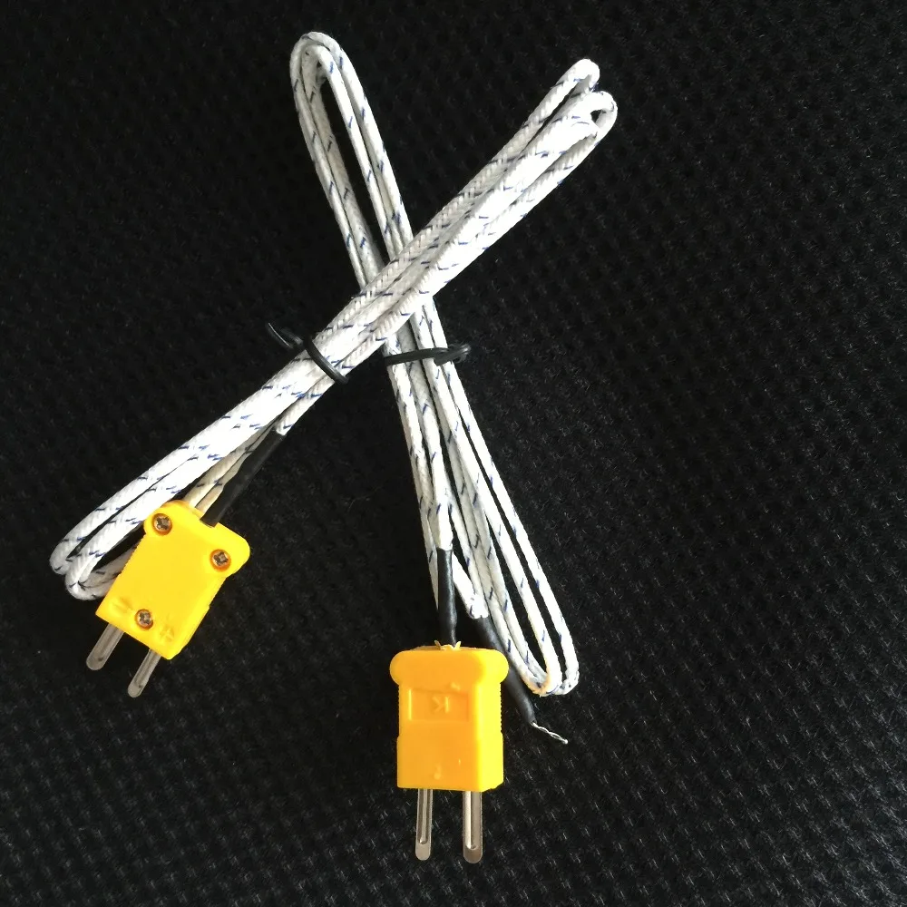 

SZBFT 10PCS K Type Thermocouple Probe Sensor For Digital Thermometer 1M T0241 P