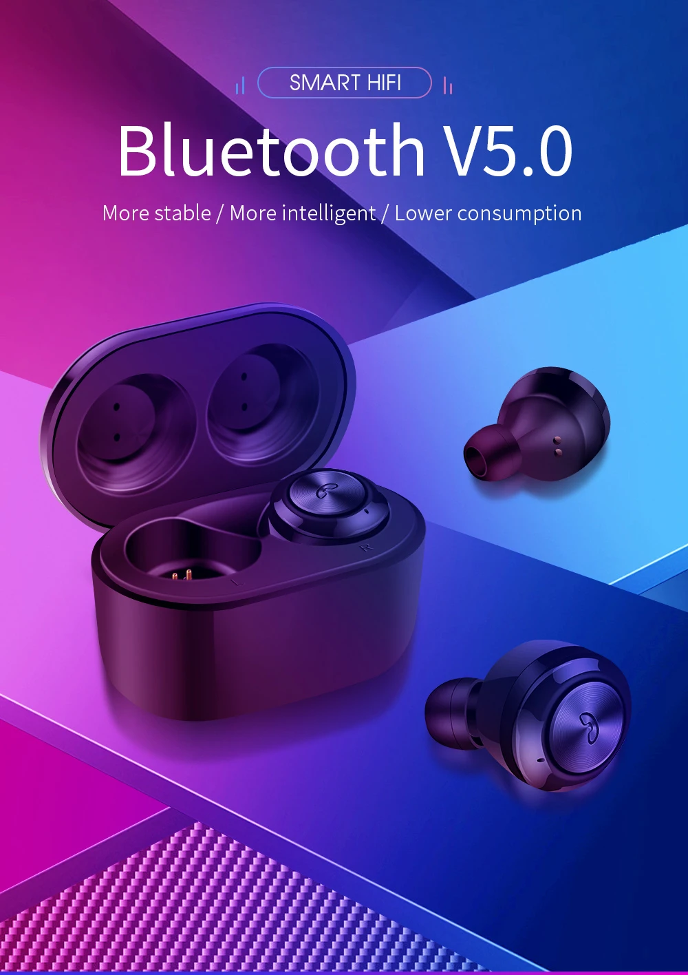 Bluetooth наушники TWS Bluetooth 5,0 стерео беспроводные наушники спортивные водонепроницаемые Игровые наушники с зарядным устройством