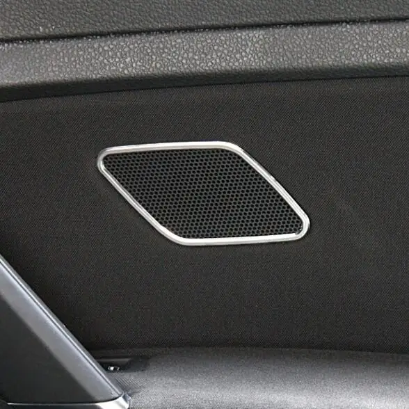 2 шт./компл. изменение специальной нержавеющей стали задняя дверь акустика украшения frame Стикеры для Volkswagen Golf 7 MK7 Тюнинг автомобилей