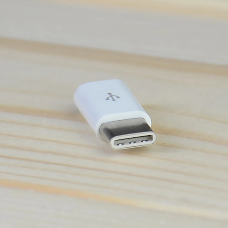 Универсальный Micro USB к usb type C адаптер V8 Разъем конвертер для samsung huawei ZTE Xiaomi lenovo Lg Android type-c type c - Цвет: Белый