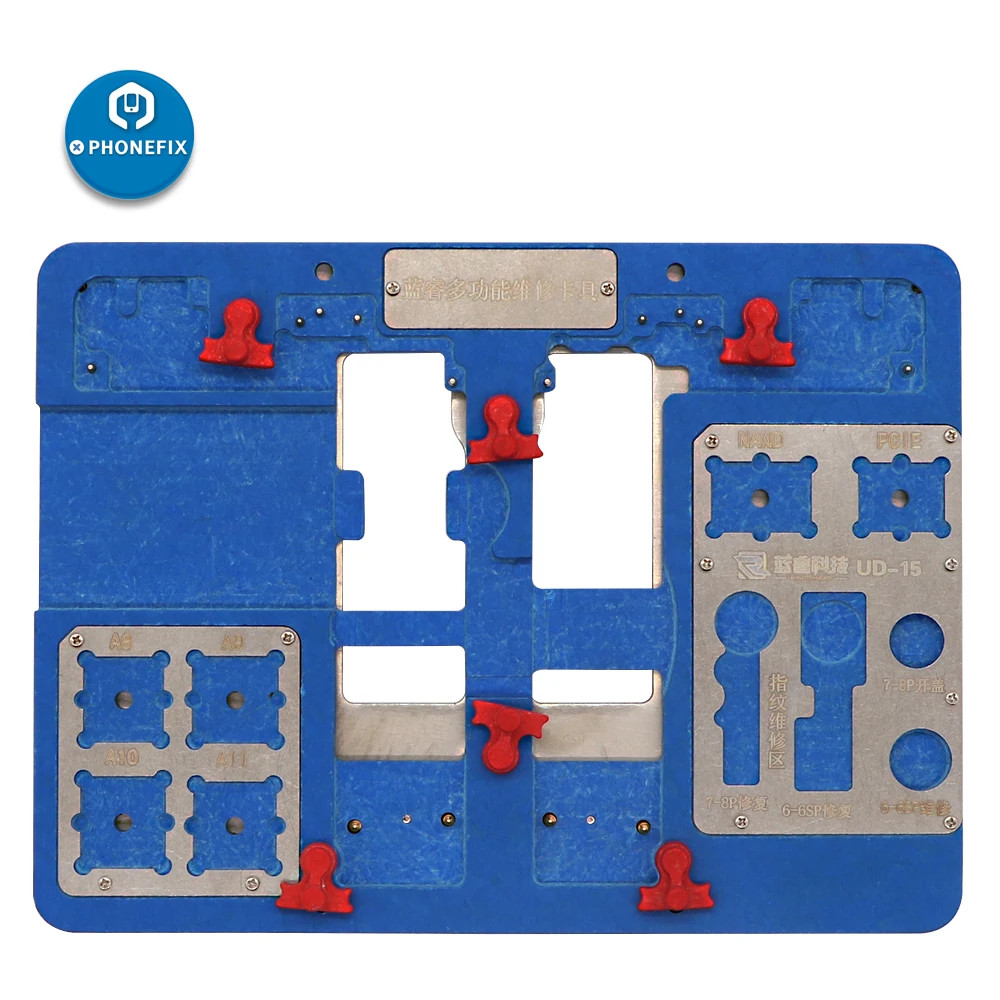 Держатель для телефона, PCB, ремонт, приспособление для iPhone 8, 8 P, 7, 7 P, 6 S, 6, материнская плата, BGA, удаление клея для ЦП, паяльный инструмент