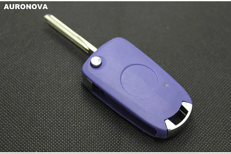 Auronva обновленный складной ключ для Fiat Palio откидной складной ключ боковой 1 Кнопка Замена ключа автомобиля Черный чехол