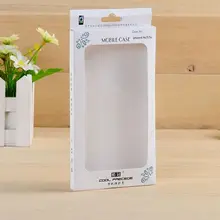 Белая коробка с ручкой ПВХ окно для ребенка упаковка для одежды на заказ картонные подарочные коробки с прозрачным окном- PX10291