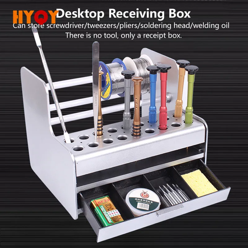 

Multifunctional Maintenance Tool Receiving Box Tweezers Bolt driver Solder paste Welding oil Tweezers Clean up storage boxes